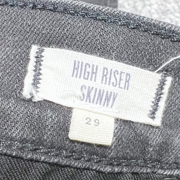 Madewell Women’s High Riser Skinny Leg Black Denim Classic Retro Vintage Jeans - Picture 14 of 16